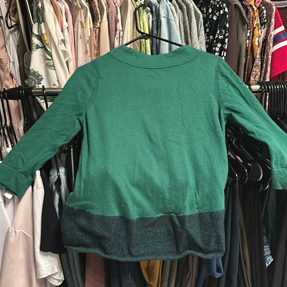 Anthropologie Kelly Green 3/4 Sleeve